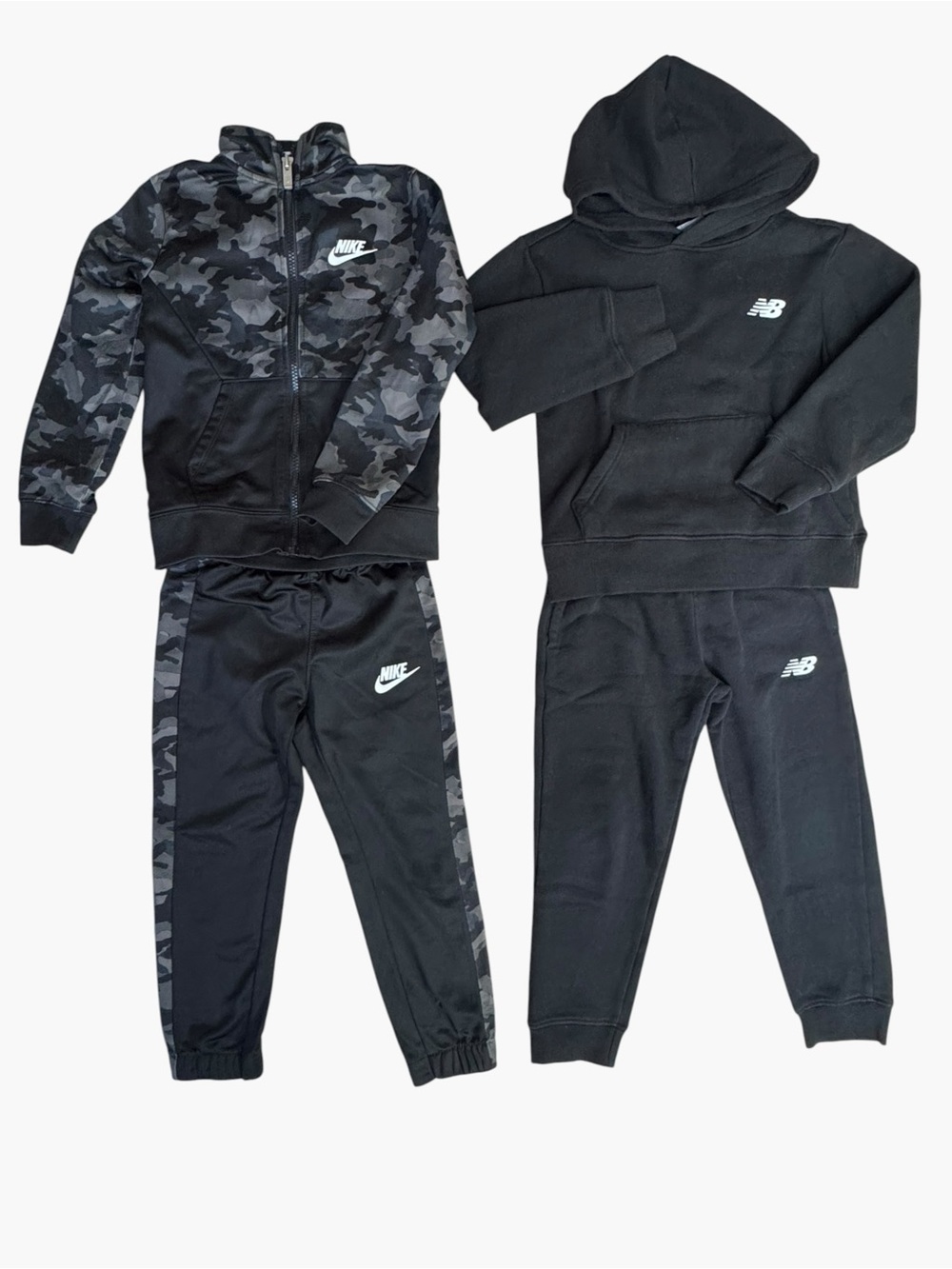 Kids Boy Nike + New Balance Clothing Bundle. Track Suits Size 5 Fall Winter Lot